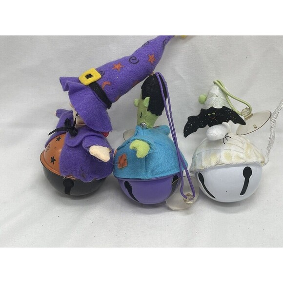 Avon Halloween Jingle Bell Ornaments Spooky Fun Pals Metal Dracula Mummy Witch - Picture 6 of 16